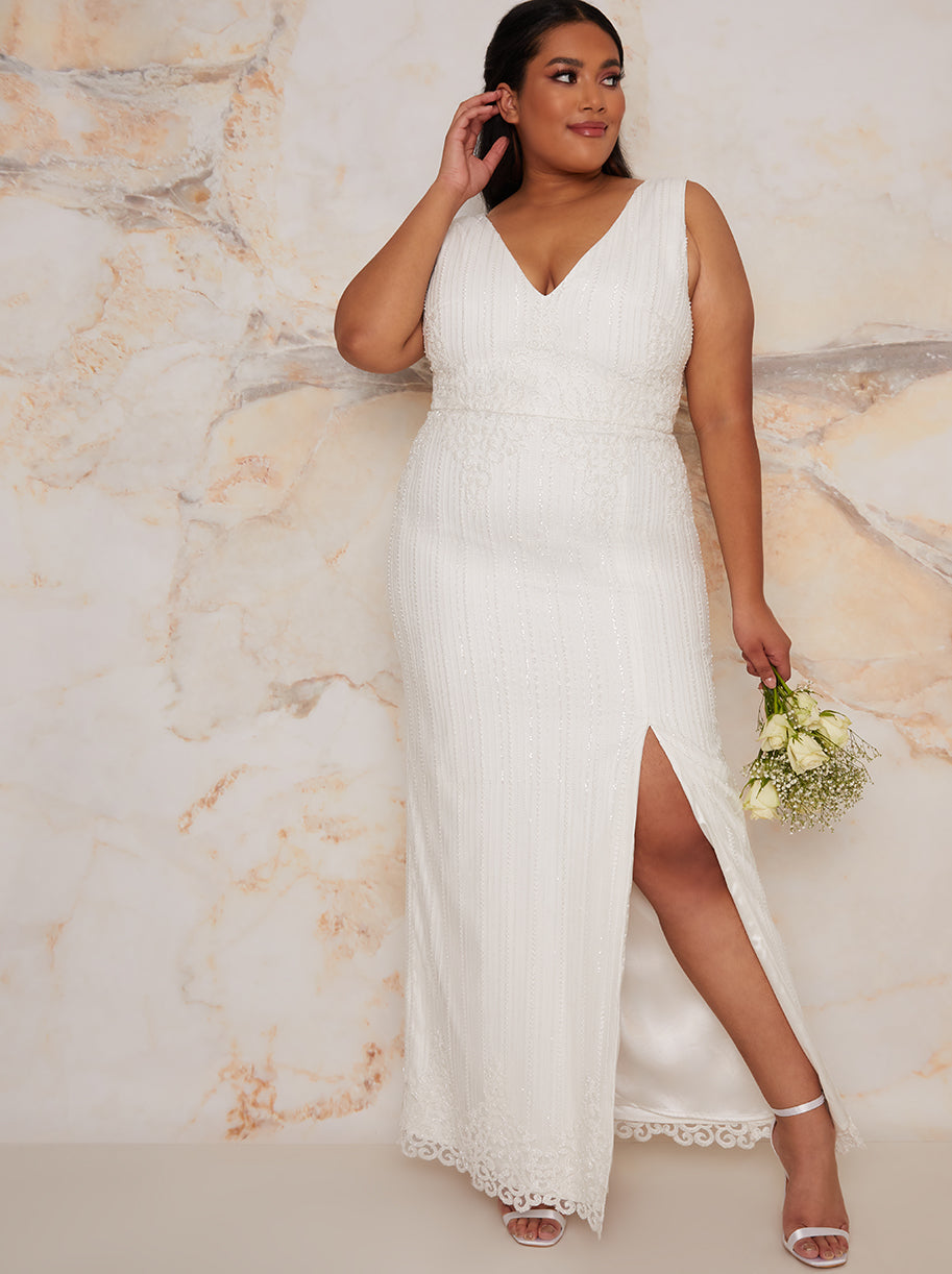 Bridal Sleeveless Bodycon Dress ...